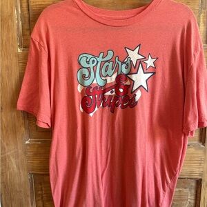Red Stars & Stripes Women's Short Sleeve Tee